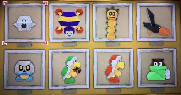 《纸片马里奥》折纸兵收集图鉴 全怪物一览