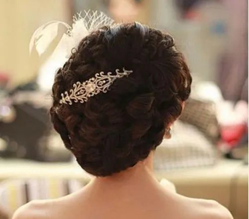 新娘化妆盘发图片欣赏 新娘盘发教程