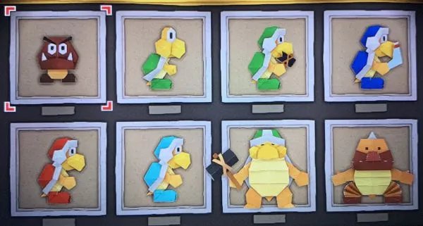 《纸片马里奥》折纸兵收集图鉴 全怪物一览