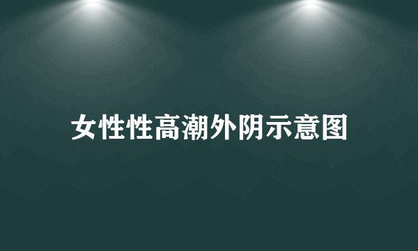 女性性高潮外阴示意图
