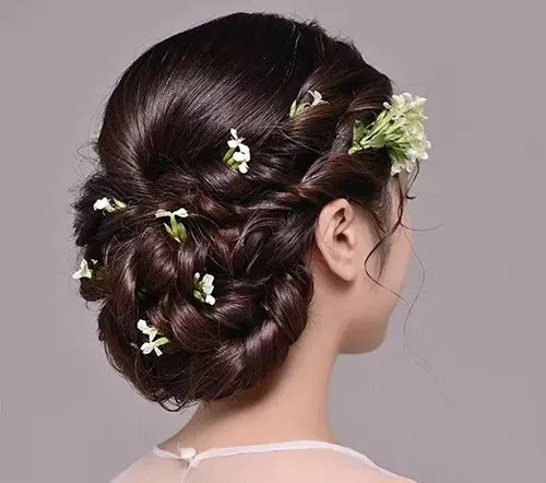 新娘化妆盘发图片欣赏 新娘盘发教程