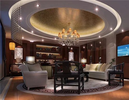 家装客厅吊顶效果图   目前最常见的几款客厅吊顶