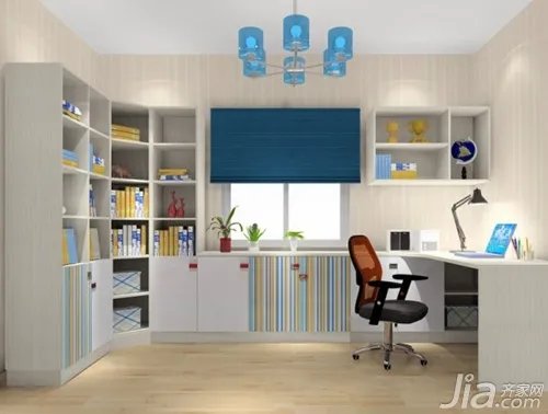 转角书柜效果图欣赏