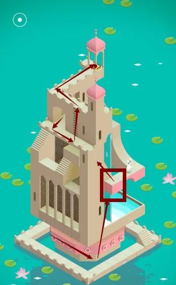 纪念碑谷水宫攻略详解 第四关图文攻略大全