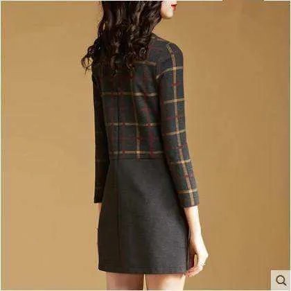 秋冬女生连衣裙该怎么穿好看？