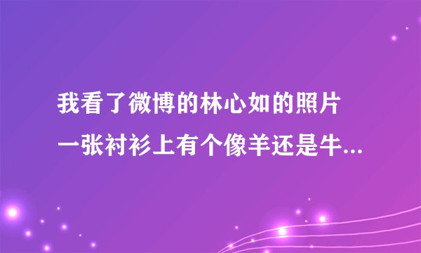我看了微博的林心如的照片 一张衬衫上有个像羊还是牛的LOGO 是什么品牌呢？
