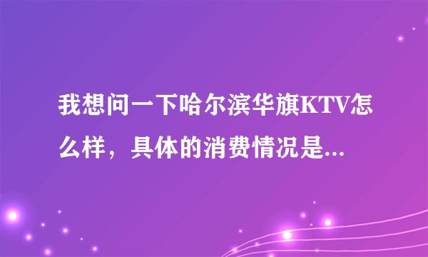 我想问一下哈尔滨华旗KTV怎么样，具体的消费情况是多少，比如比大包再大一点的房间不限时是多少钱。还