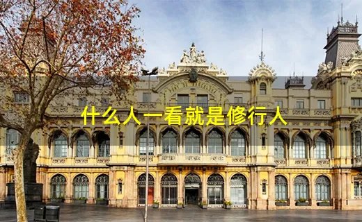 什么人一看就是修行人