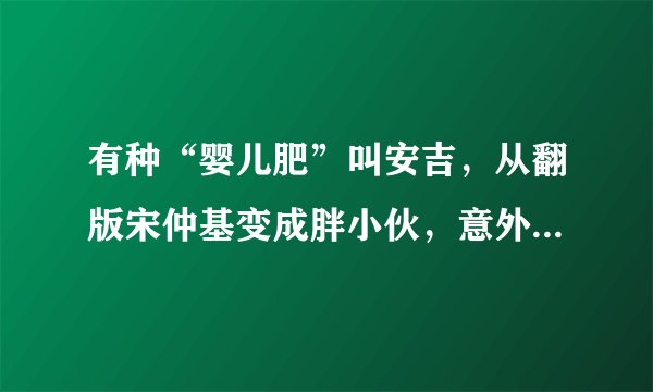 有种“婴儿肥”叫安吉，从翻版宋仲基变成胖小伙，意外撞脸刘昊然