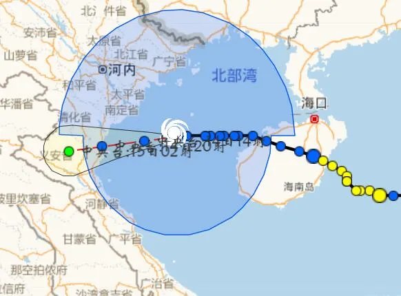 16号台风未来发展路径图 台风浪卡今日实时路径图趋势