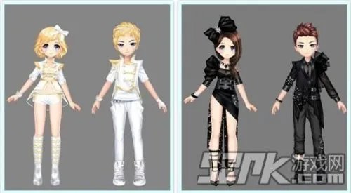 炫舞q版本形象情侣装搭配 q版本形象情侣装