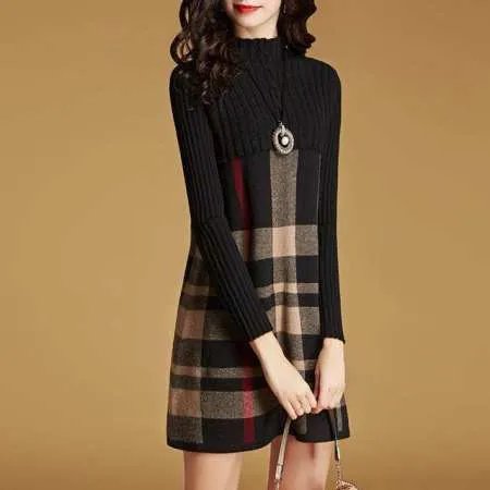 秋冬女生连衣裙该怎么穿好看？