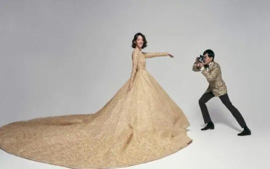 黄子佼孟耿如婚纱照 相差19岁的婚姻原来也这么幸福