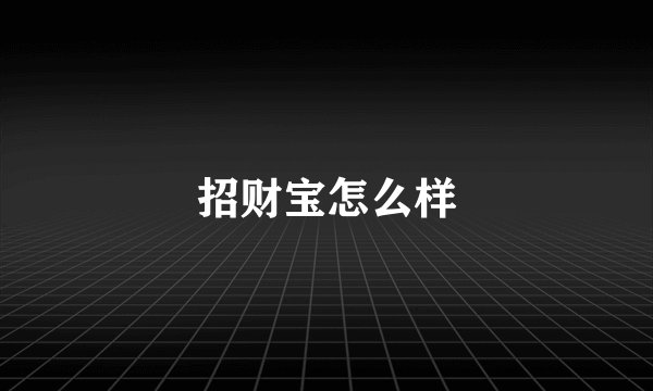 招财宝怎么样