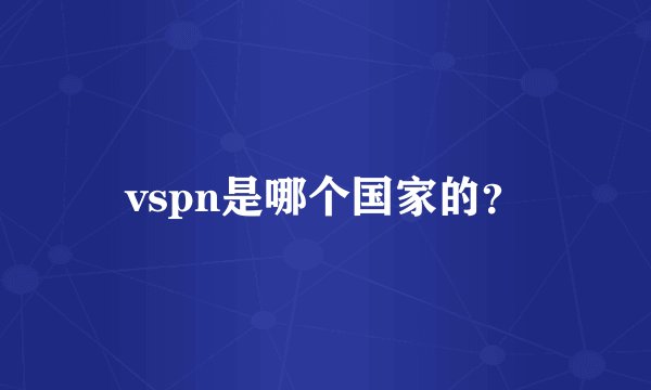 vspn是哪个国家的？