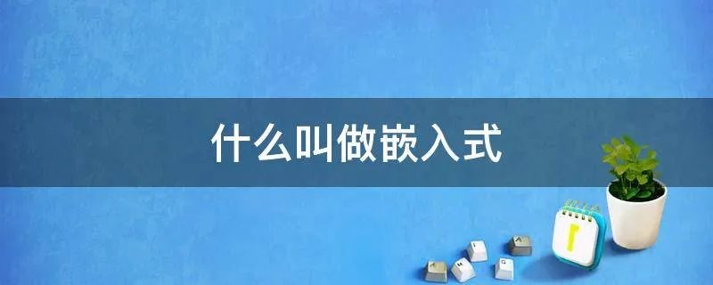 什么叫做嵌入式