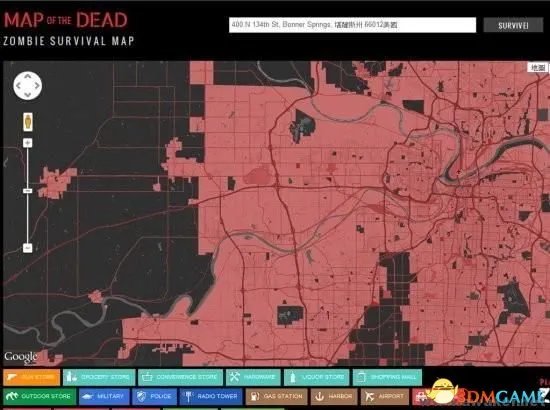 指引求生之路 谷歌已正式推出“僵尸生存地图”