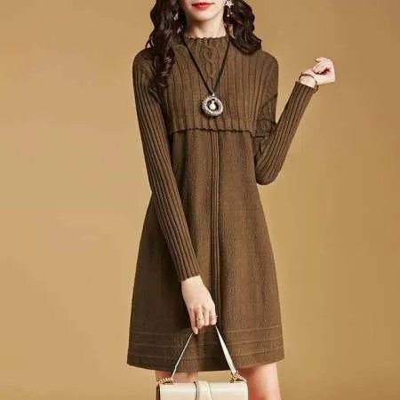 秋冬女生连衣裙该怎么穿好看？