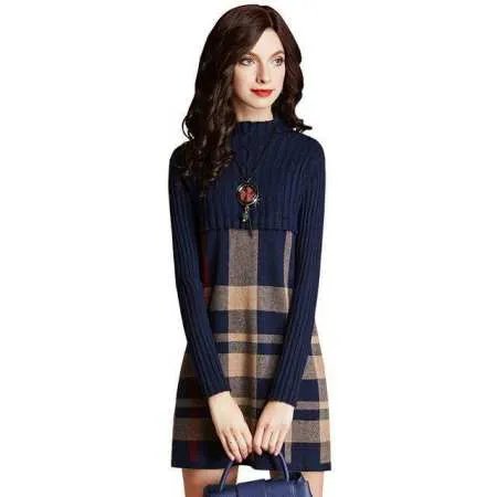 秋冬女生连衣裙该怎么穿好看？