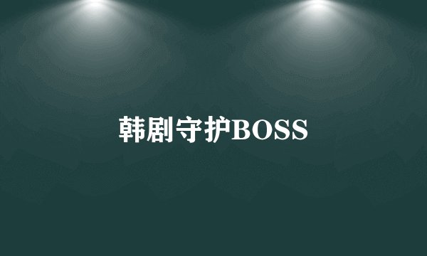 韩剧守护BOSS