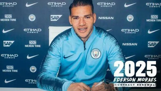 曼城约续埃德森了吗？