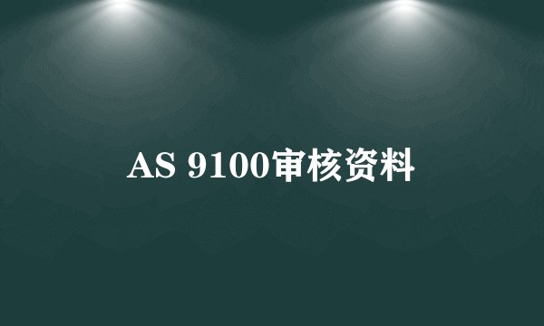 AS 9100审核资料