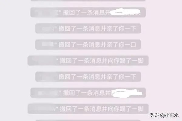 撤回了一条消息并亲了你一下最新方法？