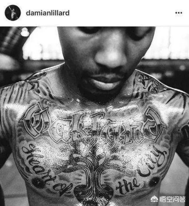 开拓者球星利拉德身上有金州勇士队标的纹身，这是怎么一回事？