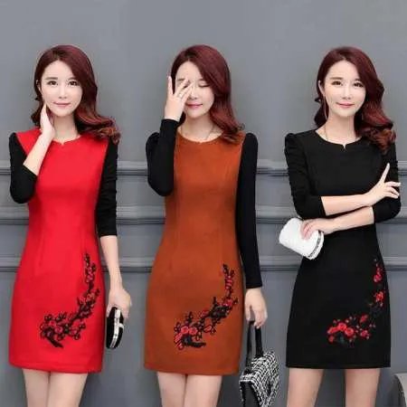 秋冬女生连衣裙该怎么穿好看？