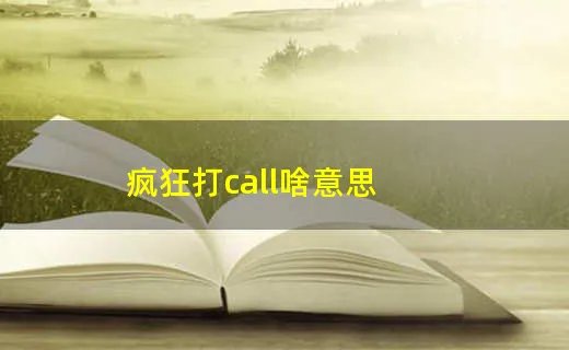 疯狂打call啥意思