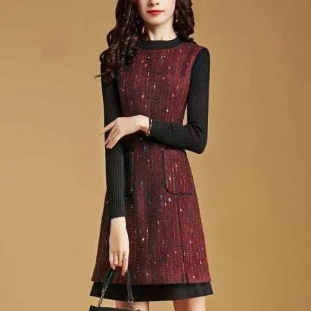 秋冬女生连衣裙该怎么穿好看？