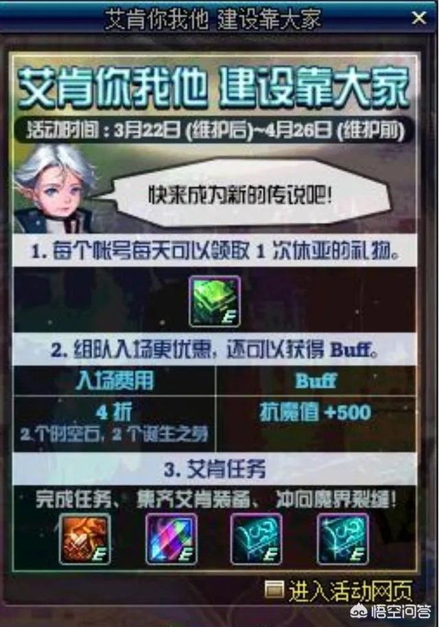 DNF3月22日更新了哪些活动?