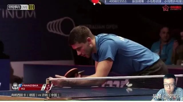 澳公赛男单半决赛许昕4:3战胜弗朗西斯卡,与王楚钦会师决赛如何评许昕的发挥?