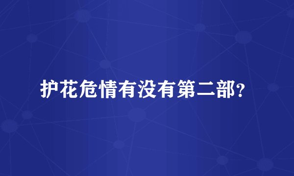 护花危情有没有第二部？