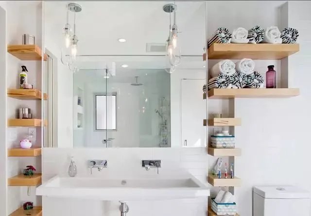 40款卫生间置物架效果图，对你肯定有帮助