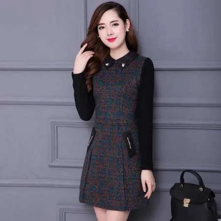 秋冬女生连衣裙该怎么穿好看？