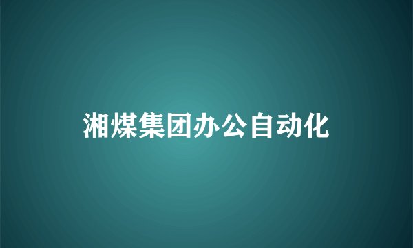 湘煤集团办公自动化