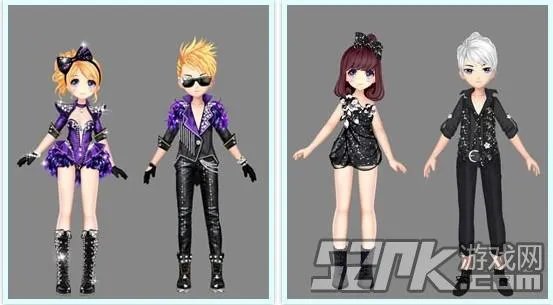 炫舞q版本形象情侣装搭配 q版本形象情侣装