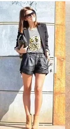 秋冬短裤搭配：潮流有范的秋冬短裤搭配技巧