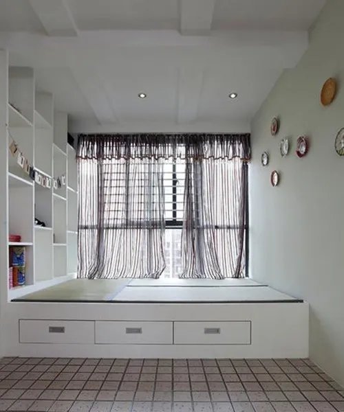 榻榻米衣柜床一体装修效果图 榻榻米床衣柜一体设计案例