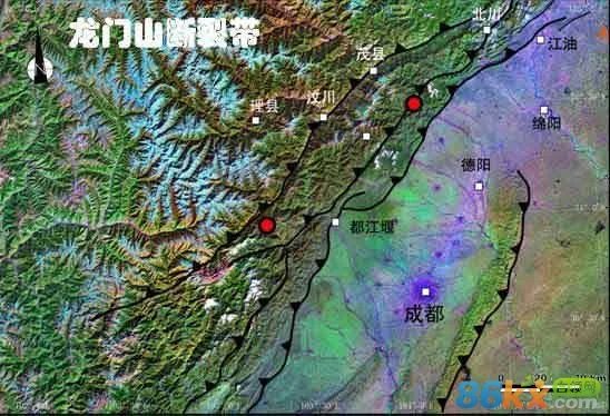 龙门山地震断裂带的地理特点