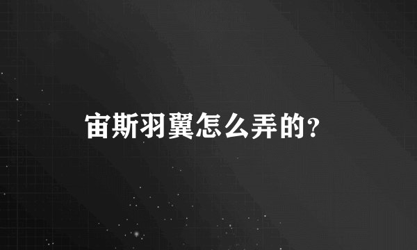 宙斯羽翼怎么弄的？