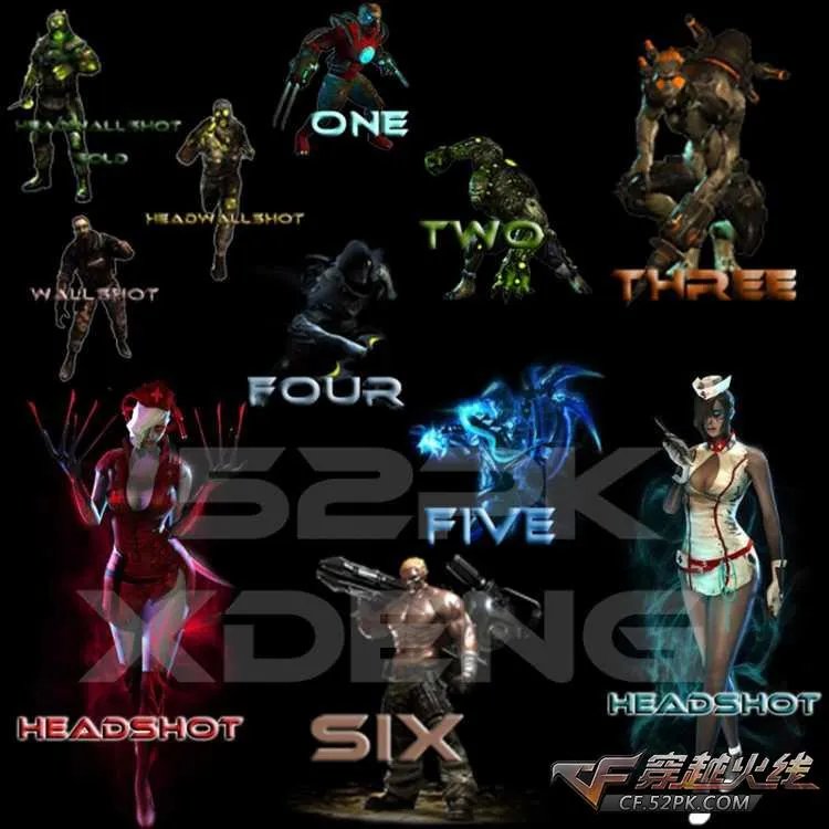 CF击杀图标 生化角色大全杀敌图标