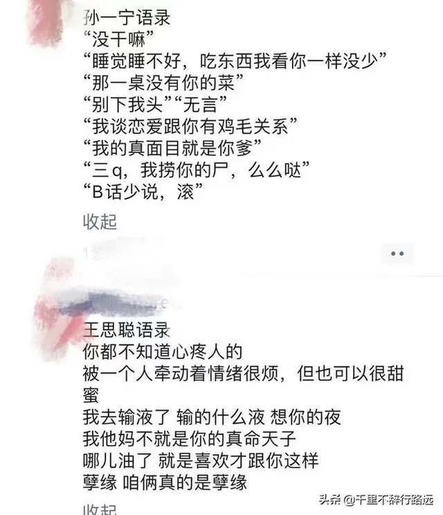继项思醒后，王思聪再锤网红孙一宁是“女海王”，他俩有啥故事？