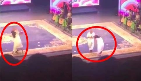 赵本山遭粉丝强抱详情过程：猝不及防（动态画面）