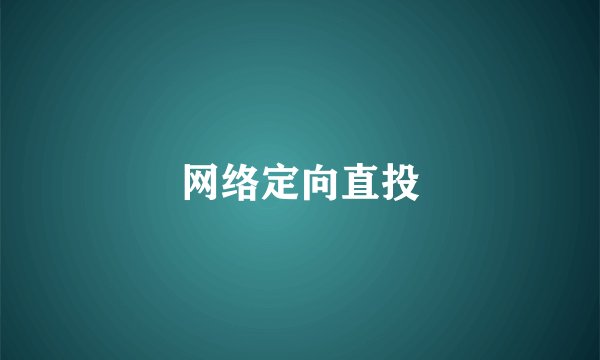 网络定向直投