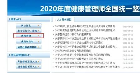 进入中国卫生人才网查询护士资格考试成绩在哪里填写身份证号