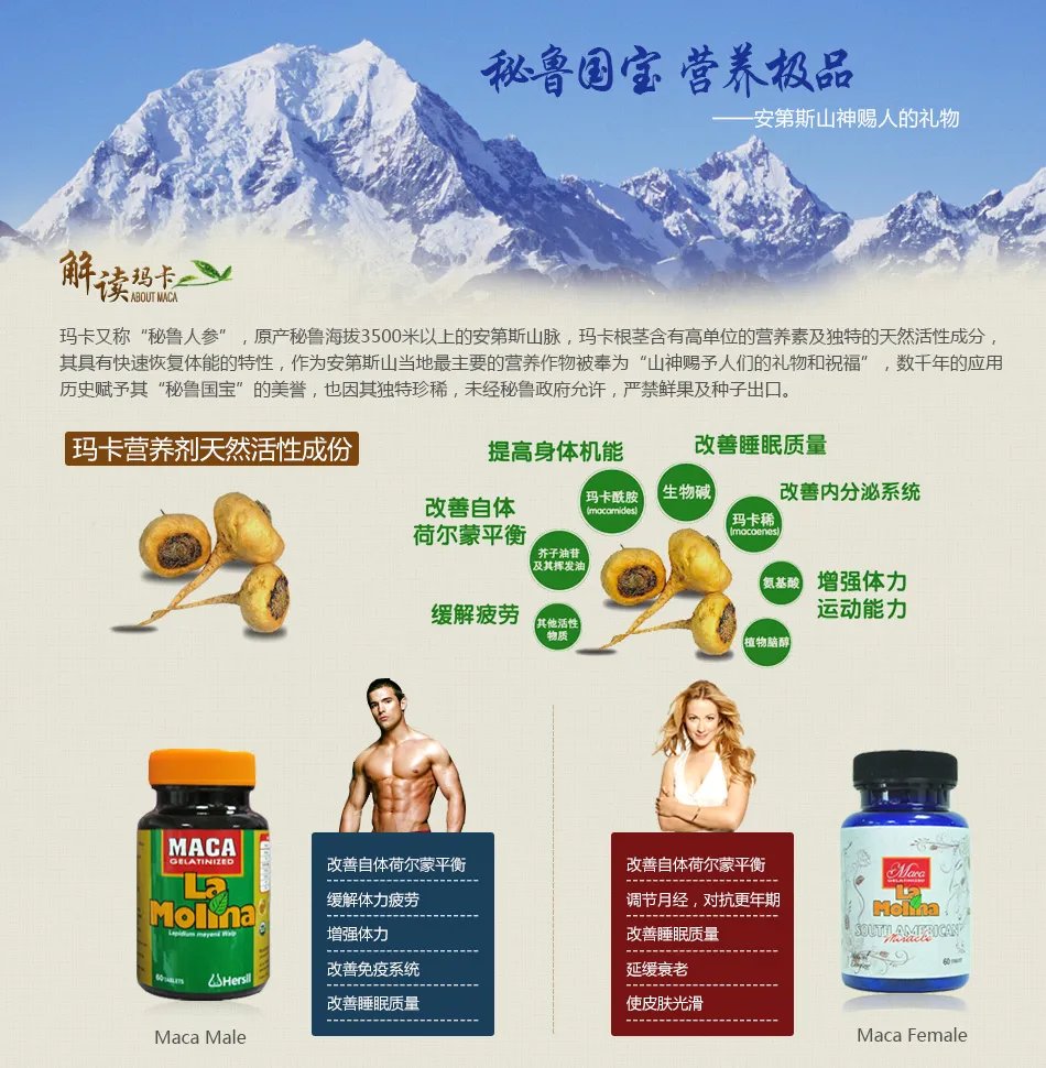 玛卡丽人的主要成分