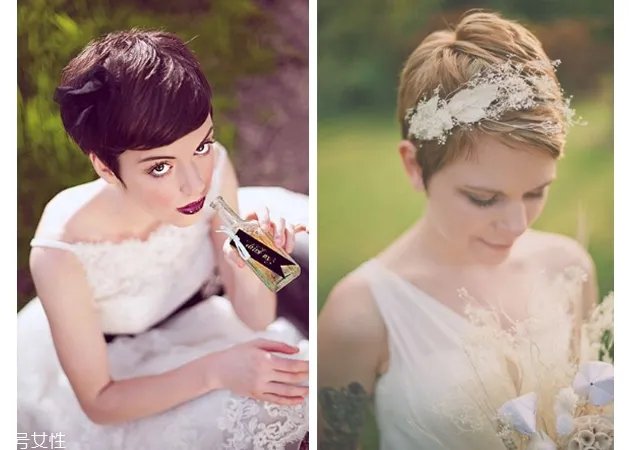 2018新娘短发发型 2018短发新娘发型图片