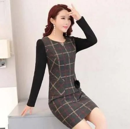 秋冬女生连衣裙该怎么穿好看？